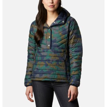 Columbia Jas Dames, Powder Lite Insulated Anorak Donkerblauw Camo, 75HPSLXAI